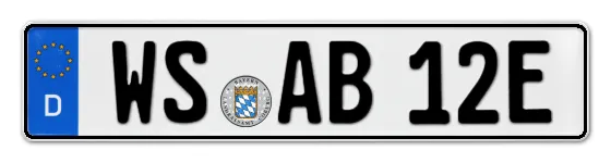 E-Kennzeichen WasSerburg online bestellen
