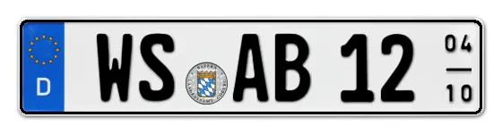 Saisonkennzeichen WS für WasSerburg online bestellen