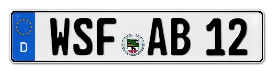 Autokennzeichen WeisSenFels