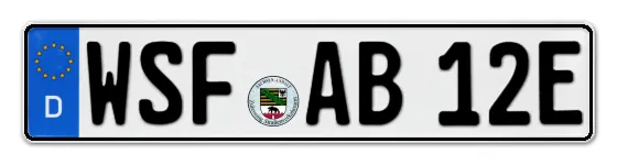 E-Kennzeichen WeisSenFels online bestellen