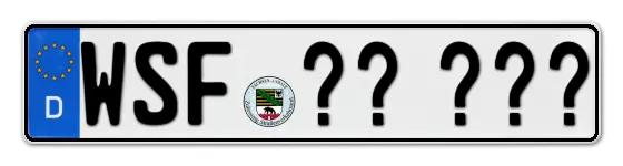 Wunschkennzeichen Weissenfels reservieren