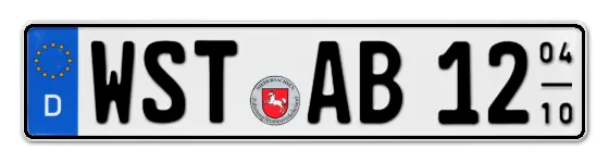Saisonkennzeichen WST für WesterSTede als Wunschkennzeichen online bestellen