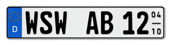 Saisonkennzeichen WSW für WeisSWasser online bestellen