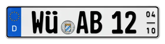 Saisonkennzeichen WÜrzburg Saisonkennzeichen WÜ für WÜrzburg online bestellen