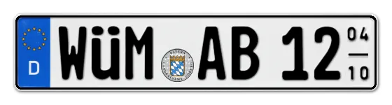 Saisonkennzeichen WÜM für WaldMÜnchen online bestellen