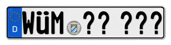 Wunschkennzeichen WaldmÜnchen reservieren