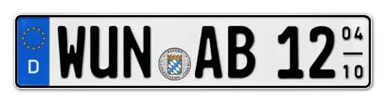 Saisonkennzeichen WUN für WUNsiedel online bestellen