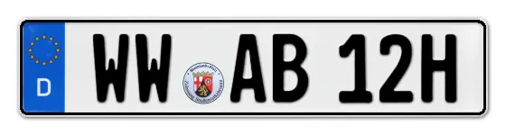 H-Kennzeichen WW als Wunschkennzeichen online bestellen