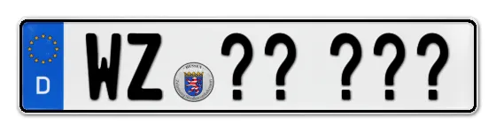 WunschKennzeichen Wetzlar Wunschkennzeichen Wetzlar reservieren