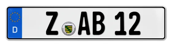 Autokennzeichen Zwickau