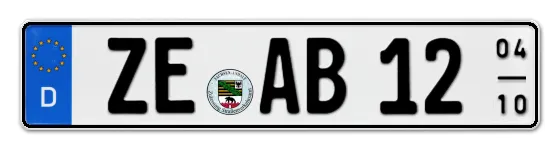 Saisonkennzeichen ZE für ZErbst als Wunschkennzeichen online bestellen