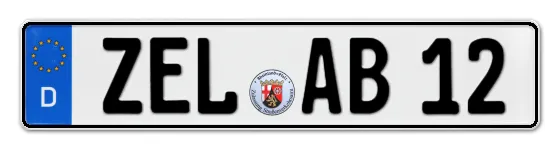 Autokennzeichen ZELl