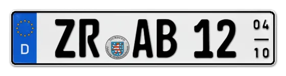 Saisonkennzeichen ZeulenRoda Saisonkennzeichen ZR für ZeulenRoda online bestellen