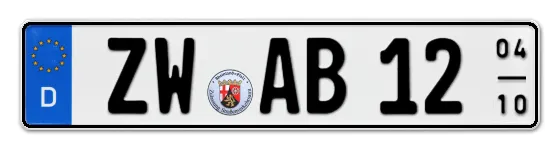 Saisonkennzeichen ZW für ZWeibrücken als Wunschkennzeichen online bestellen