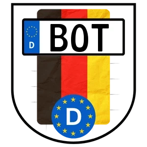 Kennzeichen BOT bestellen