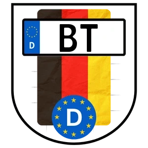 Kennzeichen BT bestellen
