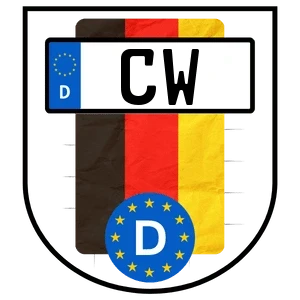 Kennzeichen CW bestellen