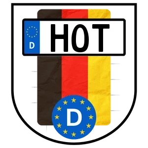Kennzeichen HOT bestellen
