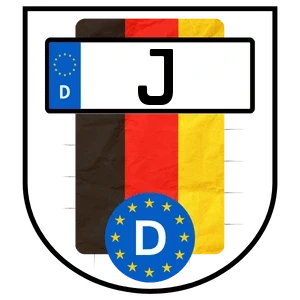 Kennzeichen J bestellen