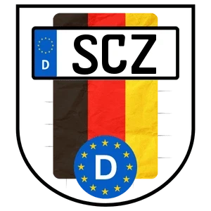 Kennzeichen SCZ bestellen