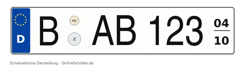 Saisonkennzeichen mit Betriebszeitraum von April bis Oktober